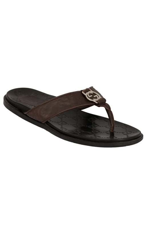 GUCCI SIZE 42 PALM THONG SANDALS
