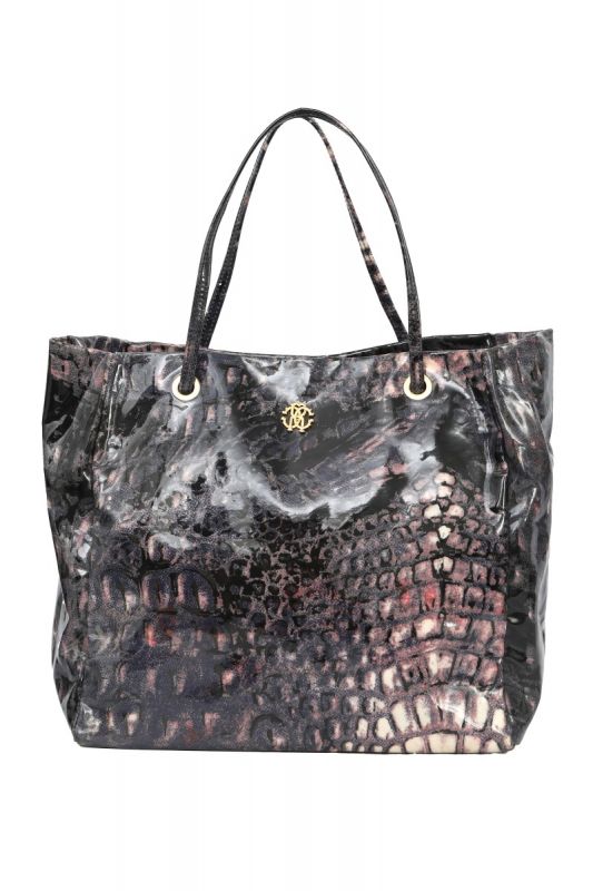 Roberto Cavalli Patent Leather Tote Bag
