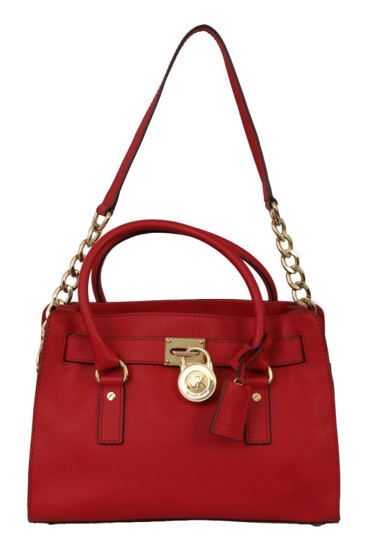 MICHAEL KORS LEATHER SATCHEL BAG 