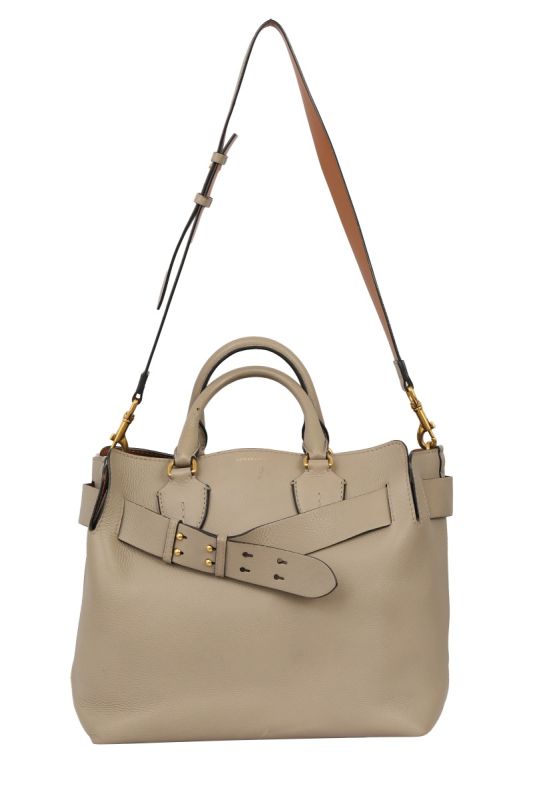 BURBERRY BELT LEATHER TOTE BAG