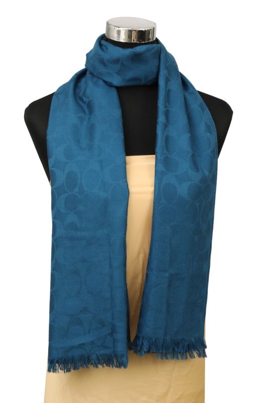 COACH SIGNATURE BLUE STOLE