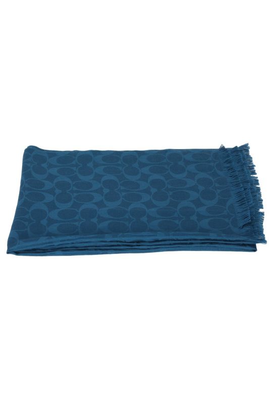 COACH SIGNATURE BLUE STOLE