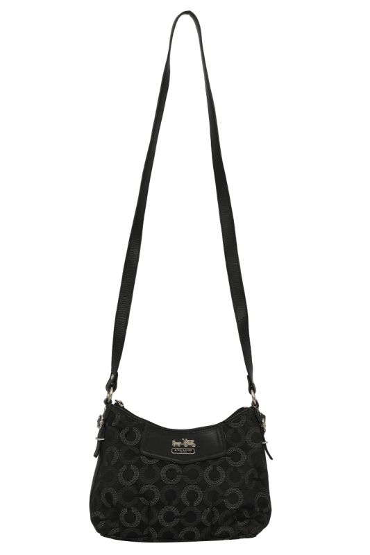 Coach Signature Black Madison Sling bag
