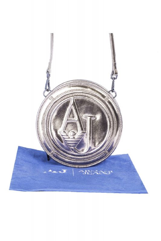 Armani Jeans Metallic Eco Patent Round Handbag