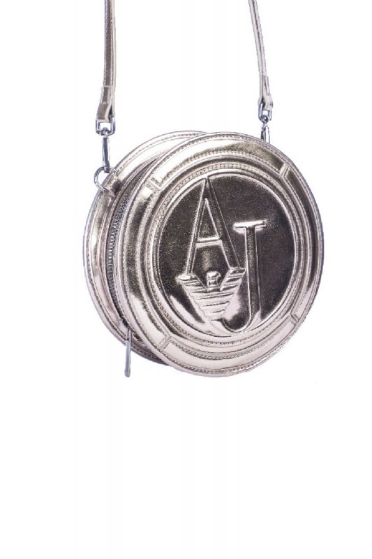 Armani Jeans Metallic Eco Patent Round Handbag