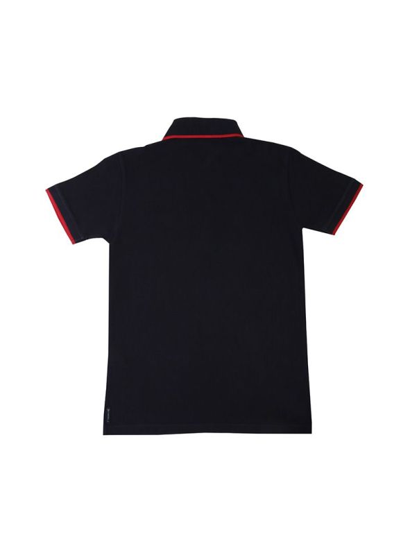ARMANI JUNIOR BLUE LOGO T -SHIRT