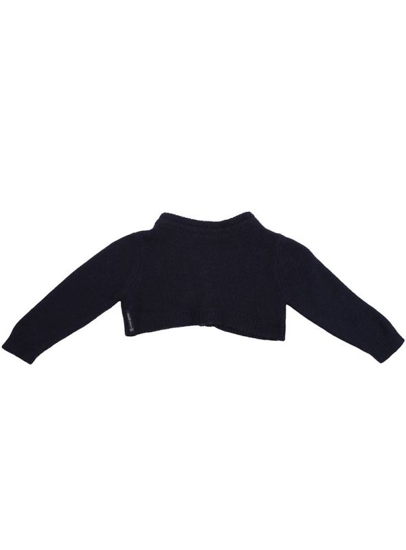 ARMANI JUNIOR NAVY BLUE CASHMERE SHRUG