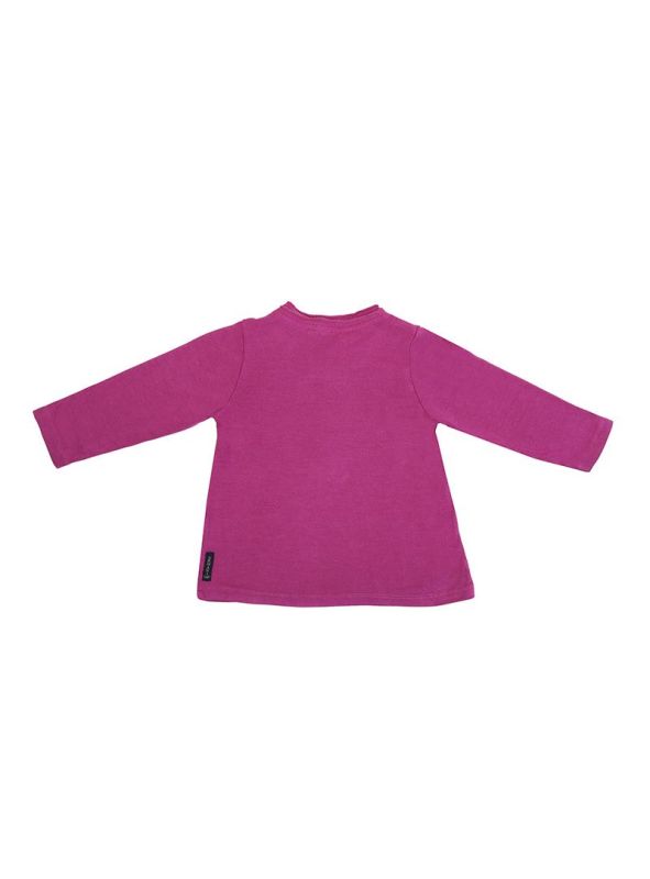 ARMANI JUNIOR PINK CAT SEQUINS TOP