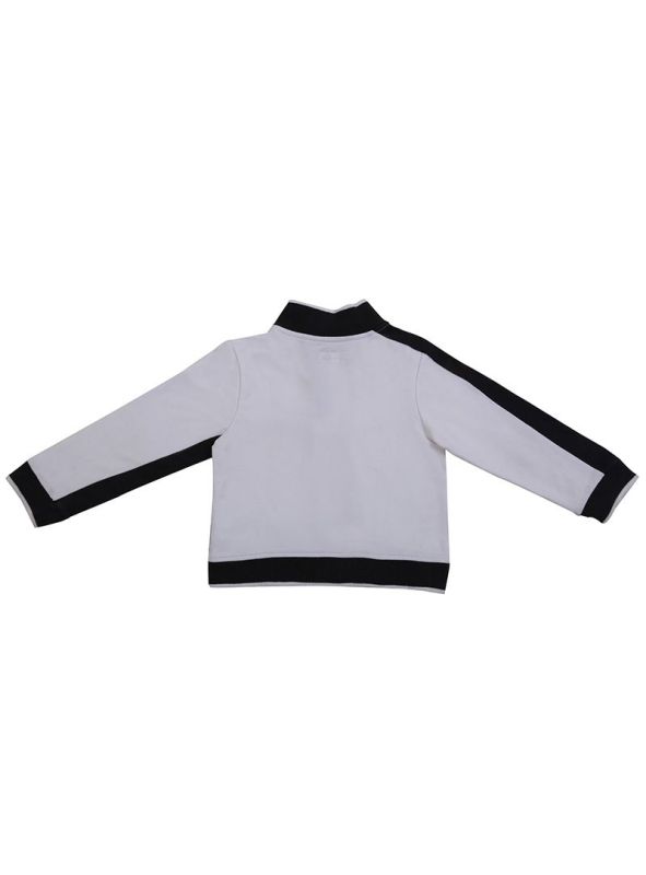 ARMANI JUNIOR WHITE & BLACK STRIPES JACKET