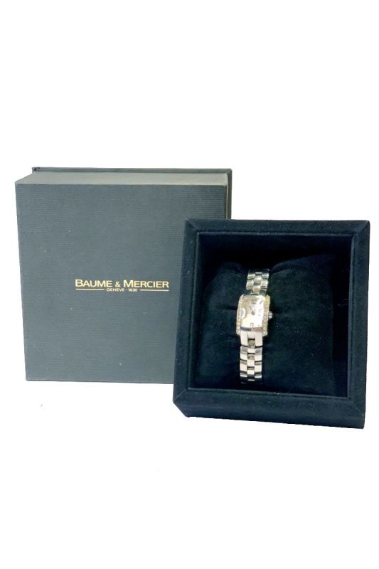 B&M STAINLESS STEEL & DIAMOND ACIER INOX WATCH