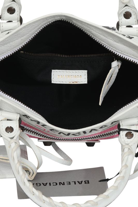 Balenciaga Agneau Graffiti All Over Mini City Leather Bag