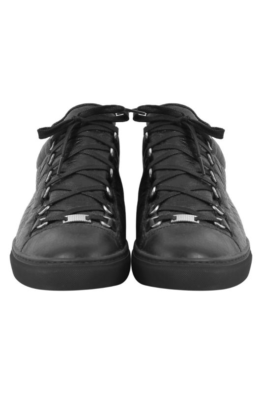 Balenciaga Arena Creased Leather Sneakers