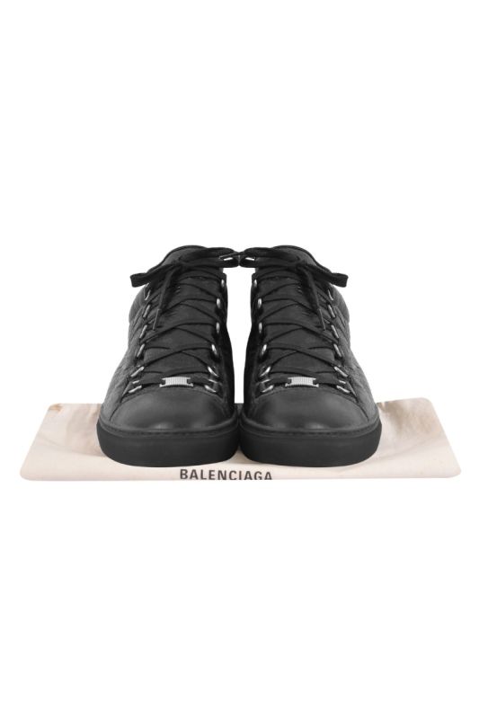 Balenciaga Arena Creased Leather Sneakers