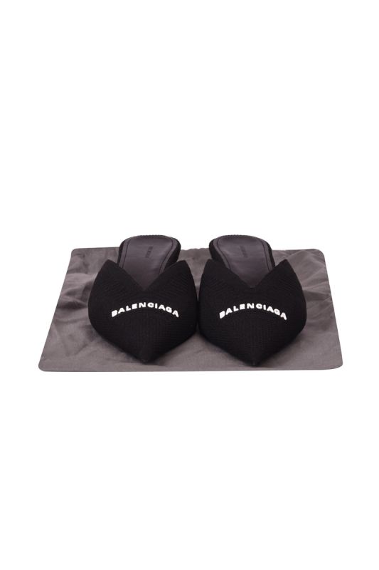 Balenciaga KnifeKnit Textured Mules