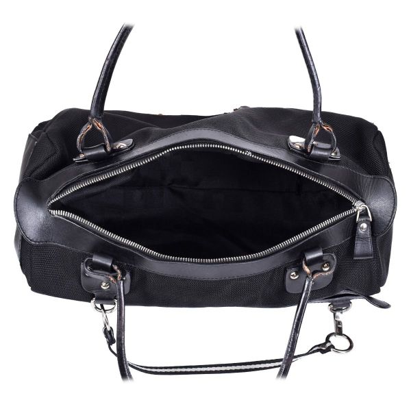 BALLY BLACK LEATHER SHOULDER BAG