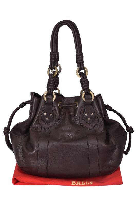BALLY LEATHER HOBO BAG
