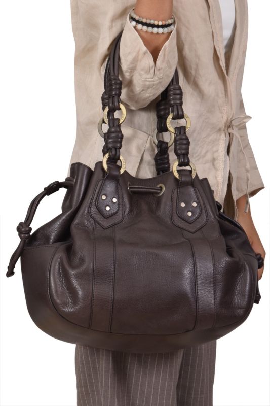 BALLY LEATHER HOBO BAG