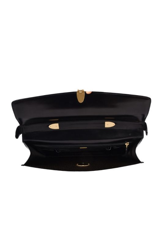 BALLY LEATHER LOCK BRIEFCASE
