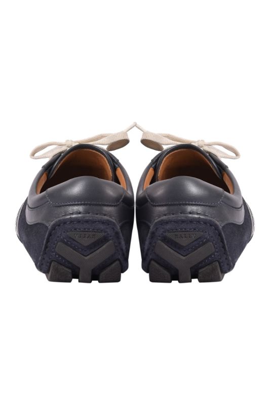 Bally Leather Suede Lace Up Sneakers