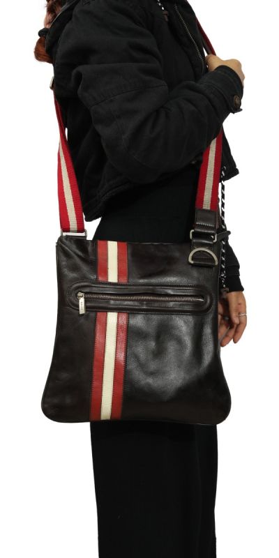 Bally Leather Trainspotting Sling Bag