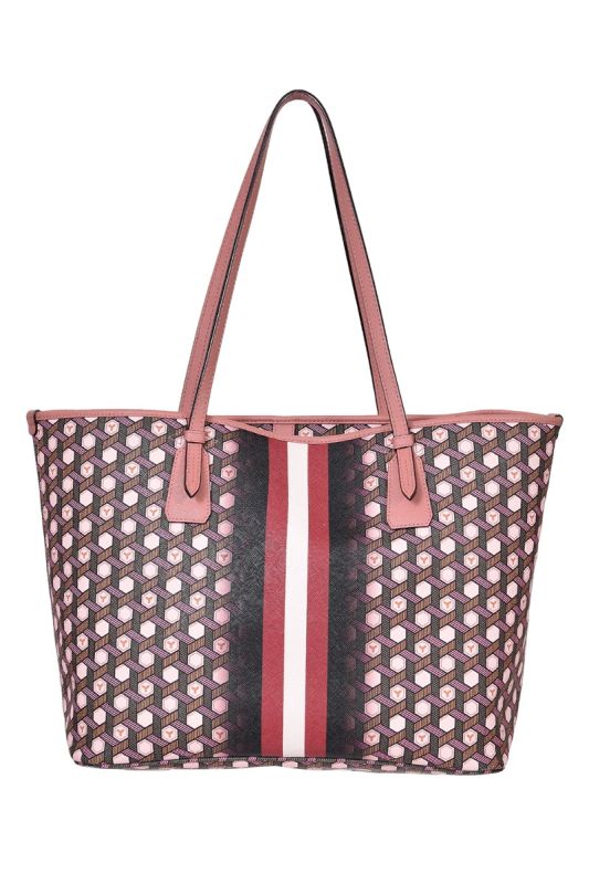 Bally Multicolor Coated Canvas and Leather Bernina Tote Bag