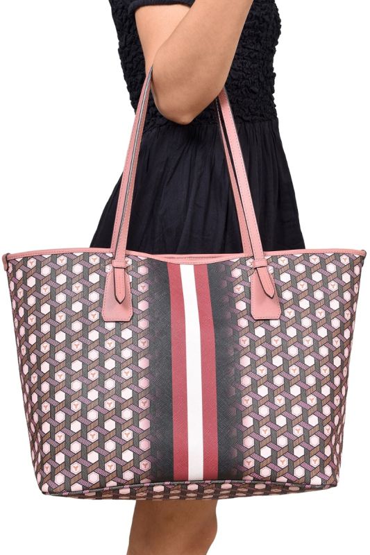 Bally Multicolor Coated Canvas and Leather Bernina Tote Bag