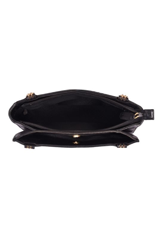 Bally Quilted Black Leather Bag
