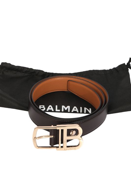 Balmain Logo Buckle 110 cms Reversible Belt