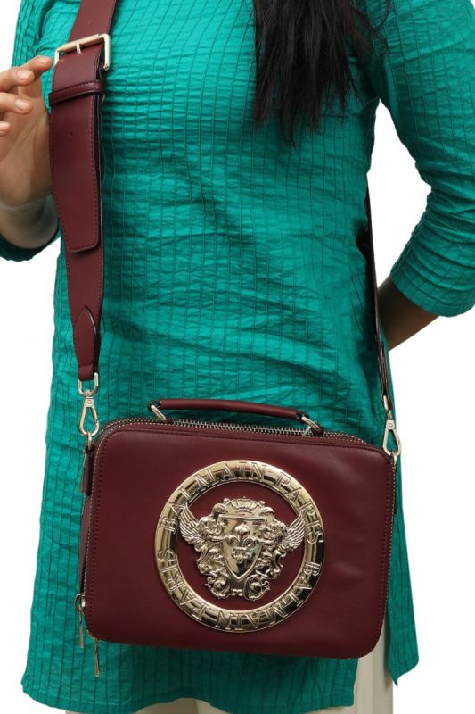 Balmain Gold Plaque Logo Handbag