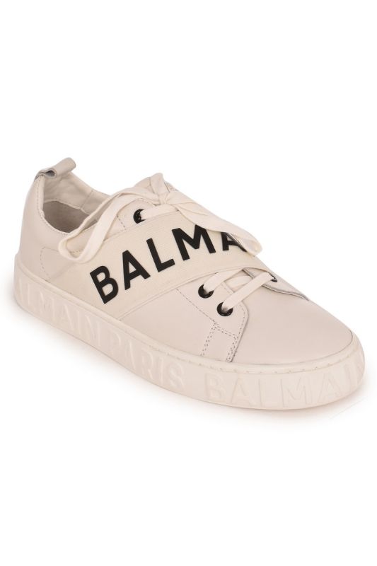 BALMAIN WHITE LOGO SNEAKERS