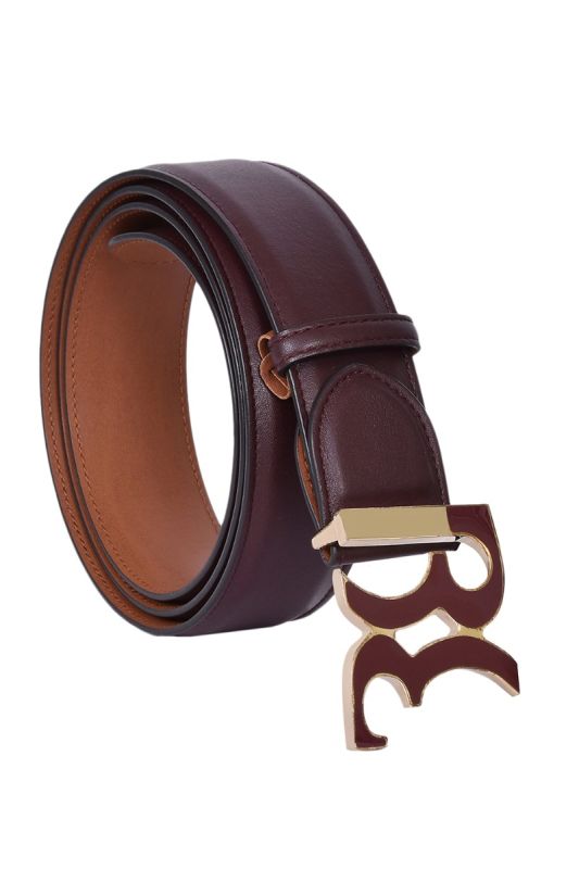 Billionaire Double B Plaque Buckle Belt