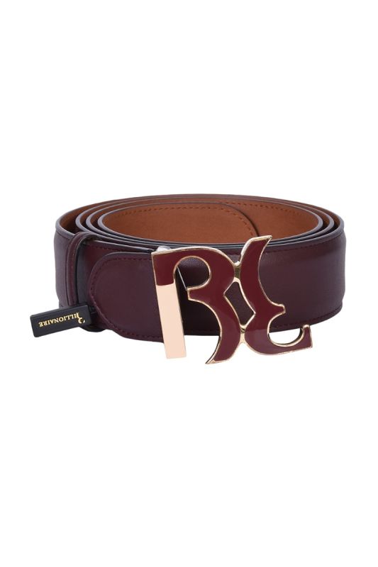 Billionaire Double B Plaque Buckle Belt