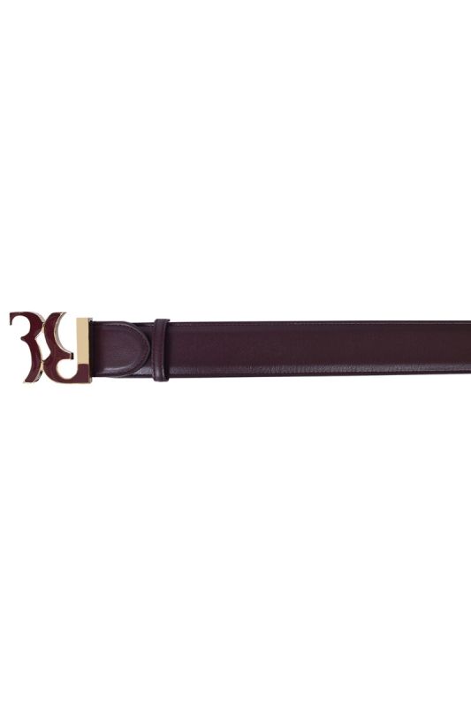 Billionaire Double B Plaque Buckle Belt