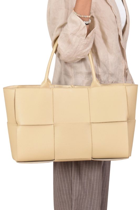 Bottega Veneta Arco Woven East West Tote Bag