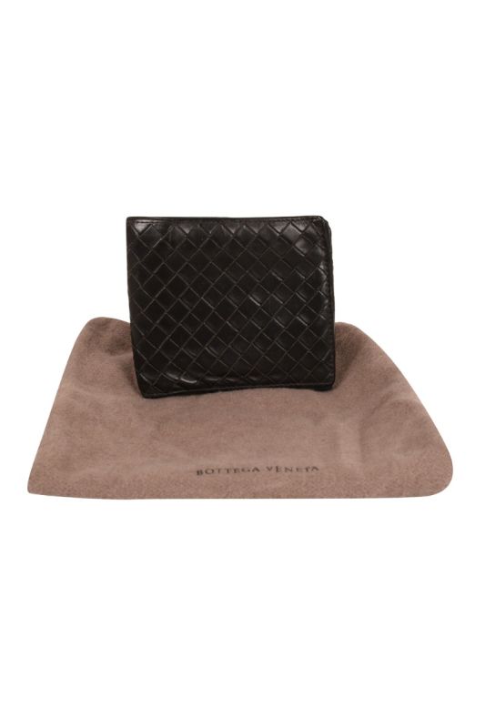 BOTTEGA VENETA INTRECCIATO WEAVE COMPACT WALLET