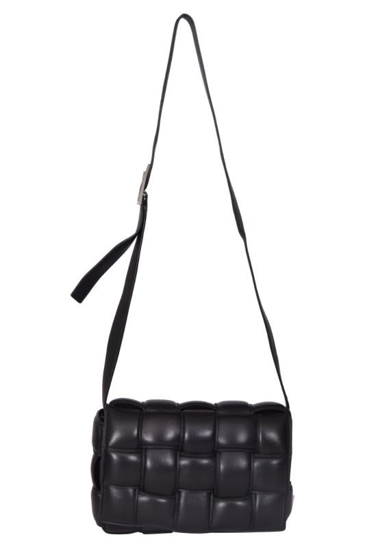 Bottega Veneta Black Cassette Crossbody Bag