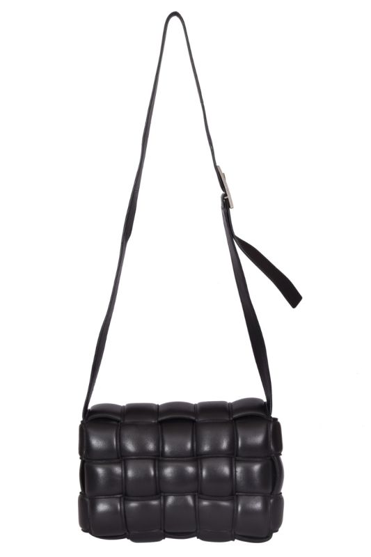 Bottega Veneta Black Cassette Crossbody Bag