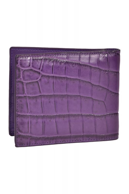 Bottega Veneta Crocodile Leather Bi Fold Wallet RT129-103