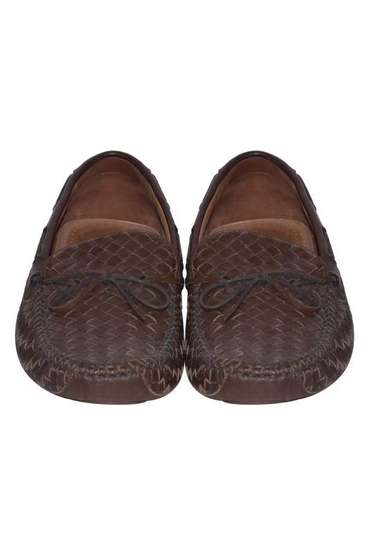 Bottega Veneta Intrecciato BrownLeather Loafers