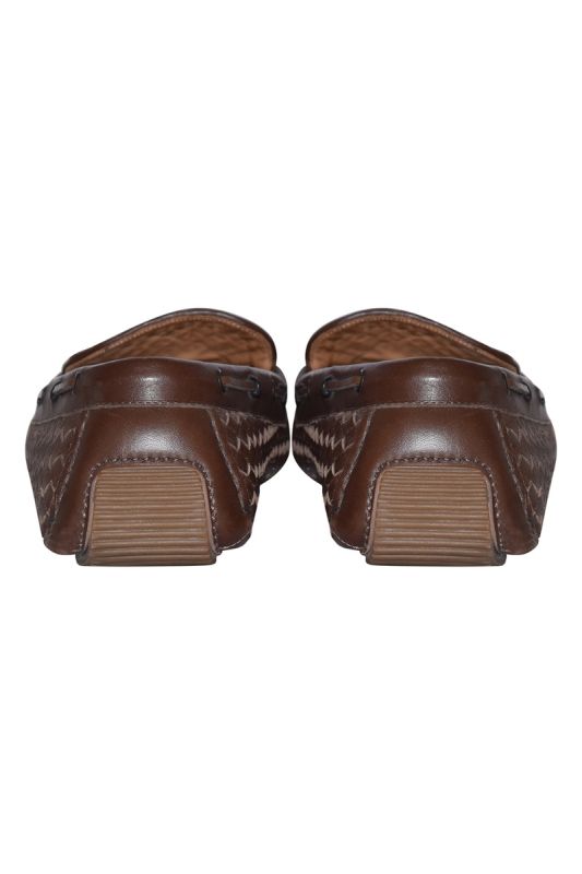 Bottega Veneta Intrecciato BrownLeather Loafers