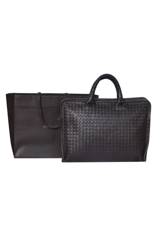 Bottega Veneta Intrecciato Laptop Bag