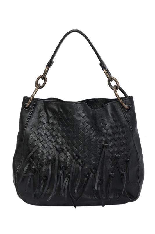 Bottega Veneta Intrecciato Loop Fringe Hobo Bag