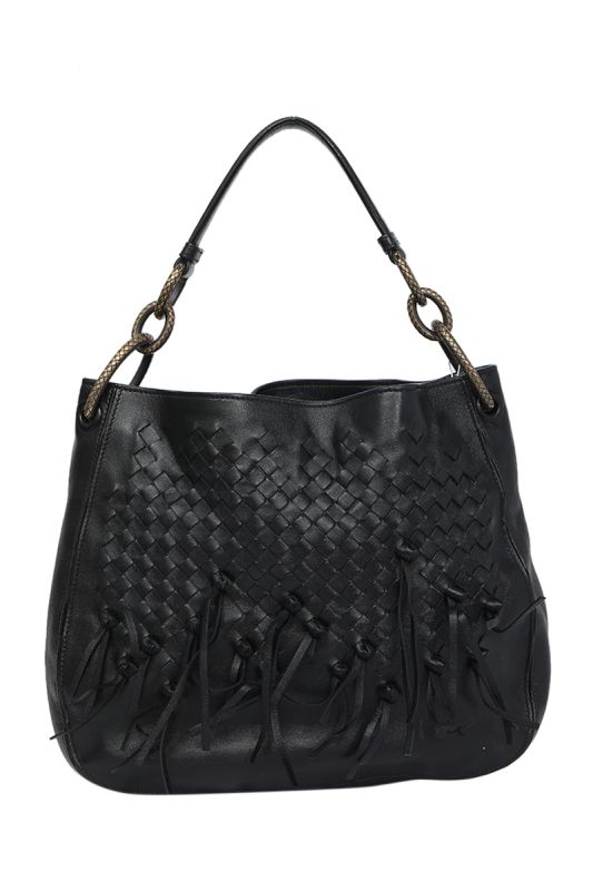 Bottega Veneta Intrecciato Loop Fringe Hobo Bag
