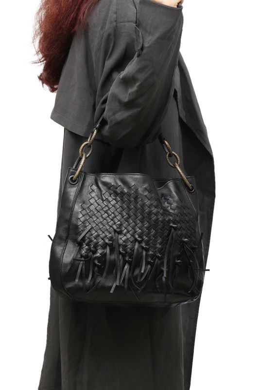 Bottega Veneta Intrecciato Loop Fringe Hobo Bag