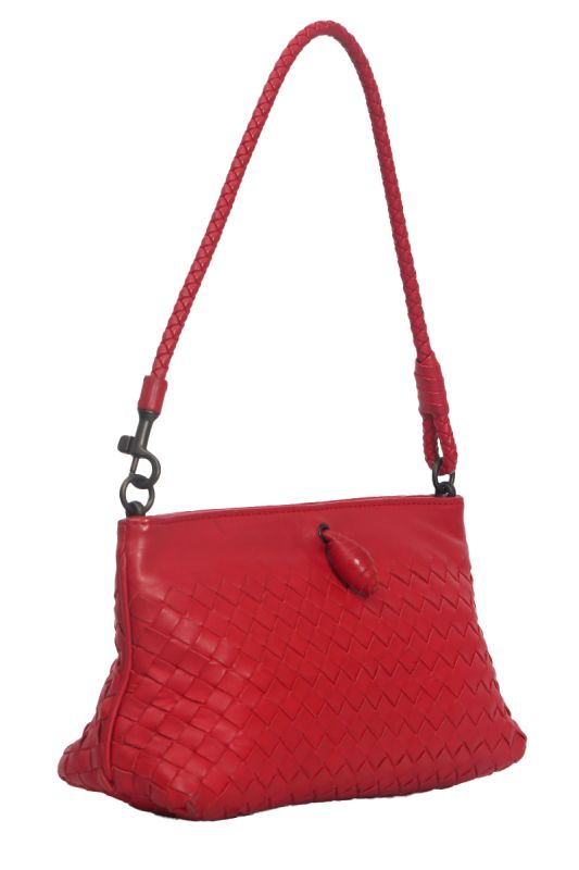 Bottega Veneta Intrecciato Red Bag