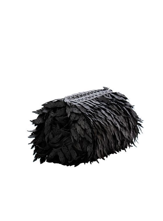 BOTTEGA VENETA LIMITED EDITION LEATHER LEAF CLUTCH