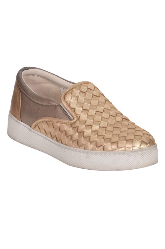 Bottega Veneta Metallic Slip -ons