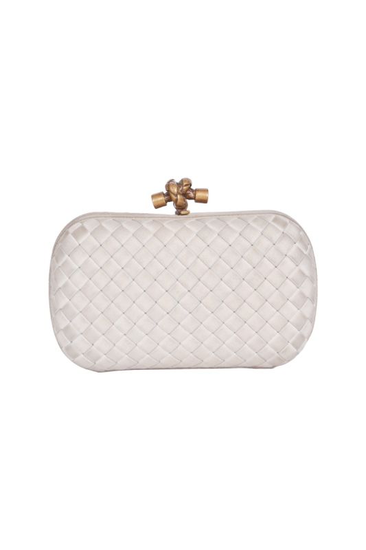 Bottega Veneta Satin Knot Clutch
