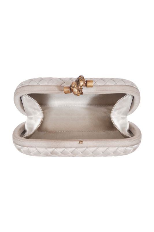 Bottega Veneta Satin Knot Clutch