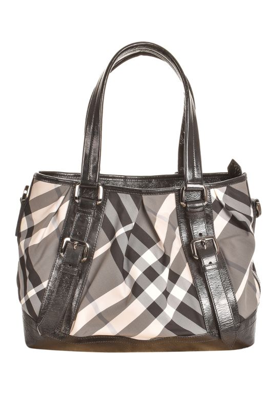 BURBERRY BEAT CHECK LOWRY TOTE BAG